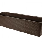 Doniczka balkonowa RATTAN 60cm brąz