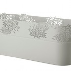 Osłonka Aster owalna 32cm 20539 jasny szary