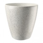 Doniczka STONE 25cm art 8956 ciemny biały