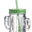 Słoik KAKTUS z słomką 400ml