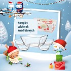 Komplet salaterek kwadratowych