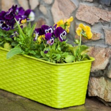 Doniczka balkonowa RATTAN