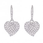 Kryształowe kolczyki w kształcie serca 54.99 PLN
