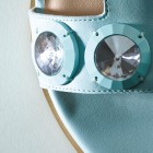 Bliss Melody Duck Egg Blue Leather