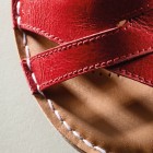 Tustin Sahara Red Leather