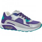 Fioletowo-srebrne damskie buty sportowe