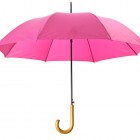 Parasol długi pół-automat art 21817 różowy