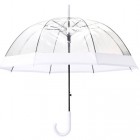 Parasol transparentny art 21819 biały