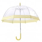 Parasol transparentny art 21819 żółty