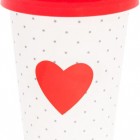 Kubek z silikonową pokrywką Lovely, różne wzory i kolory, 1 szt. cena 16,99zł