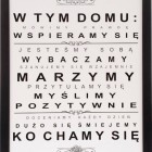 Obraz W tym domu, wym. 30x40, 1 szt. cena 19,99