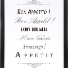 Obraz z Bon Apetito, wym. 30x40, 1 szt. cena 19,99