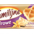 Familijne wafle Gofrowe z musem o smaku waniliowym