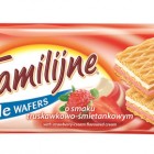 Familijne wafle truskawkowo-śmietankowe