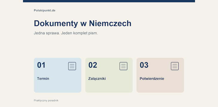 Dokumenty po przeprowadzce do Niemiec: jak uporządkować pisma i pytania do urzędu
