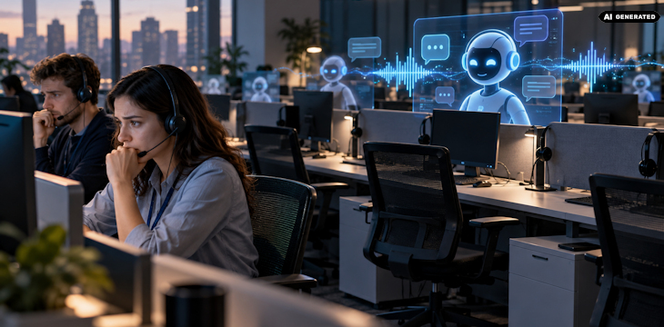 Sztuczna inteligencja już zabiera ludziom pracę? Call center tracą pracowników po raz pierwszy od ponad dekady