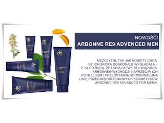 ARBONNE RE9 ADVANCED FOR MEN® PRZECIW OZNAKOM STARZENIA dla mężczyzn.