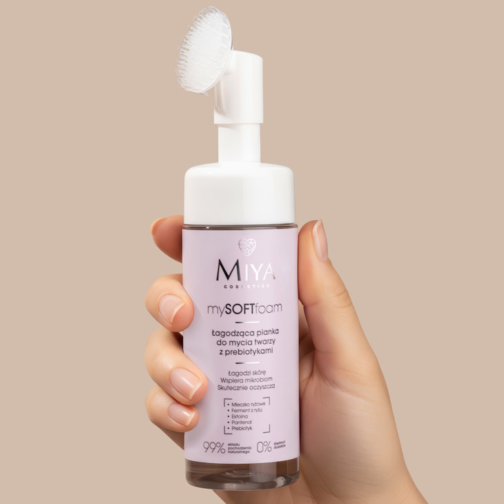 mySOFTfoam Łagodząca pianka do mycia twarzy z prebiotykami, MIYA Cosmetics