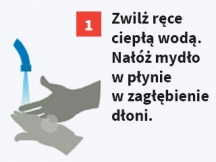 Częste mycie rąk zapobiega koronawirusowi